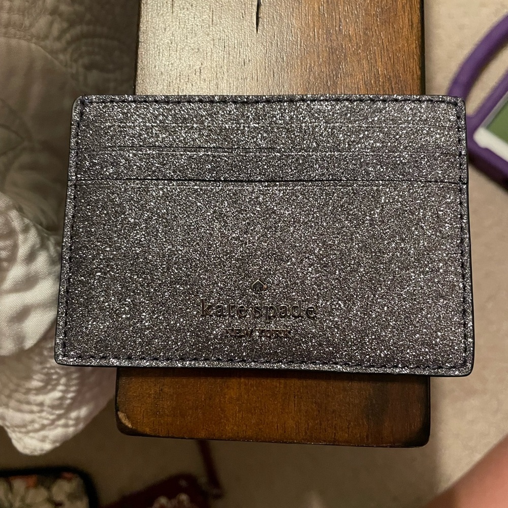 Sold 🛑 Kate spade glitter card holder